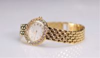 Montre Chopard or (18k) et diamants