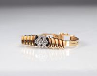 Bracelet en or jaune et blanc (18k) et diamants 2 carats (57gr)