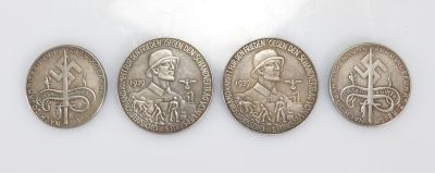 4 pièces allemandes de collection 1939 - 1940
