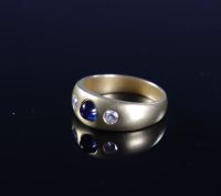 Bague en or 9k et pierres pour (7.39gr)