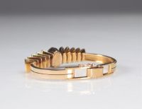 Bracelet en or jaune et blanc (18k) et diamants 2 carats (57gr)