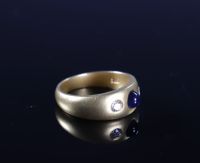 Bague en or 9k et pierres pour (7.39gr)