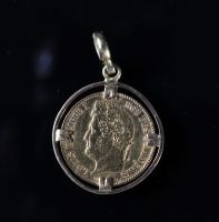 Pièce 40 Francs Or Louis-Philippe Ier et monture or (17.39gr)