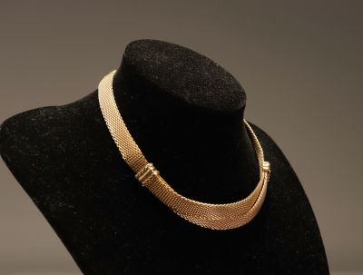 Christian Dior collier plaqué or