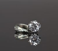 Pendentif en or blanc 18k et diamant 1 carat (2.77gr)