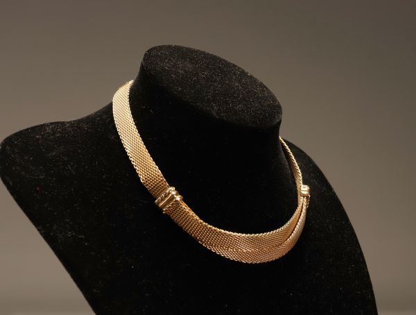 Christian Dior collier plaqué or