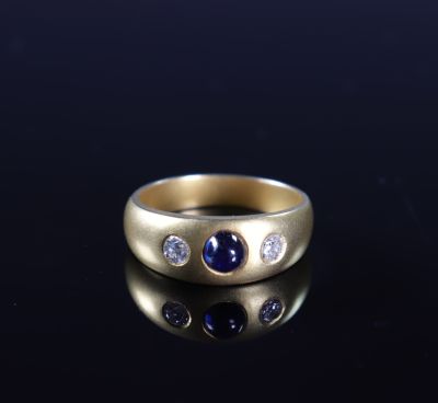 Bague en or 9k et pierres pour (7.39gr)