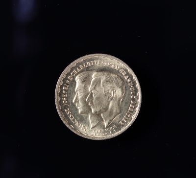 Piece Or 20 Francs 1953 à l'effigie du Grand Duc Jean et de la Princesse Charlotte